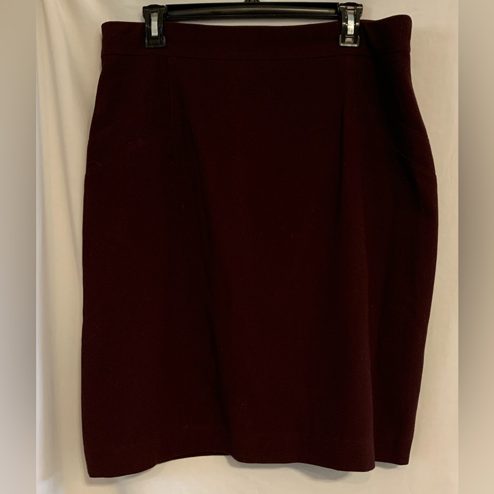 Antonio Melani Burgundy Pencil Skirt Size 14